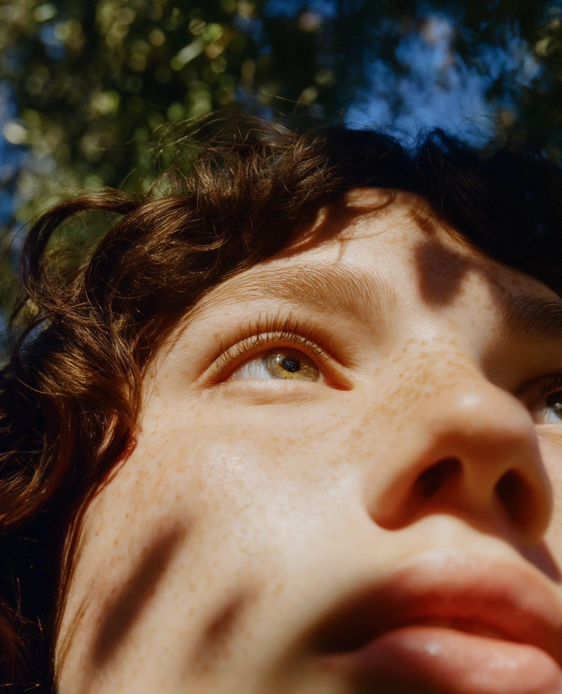 closeup shot of a face