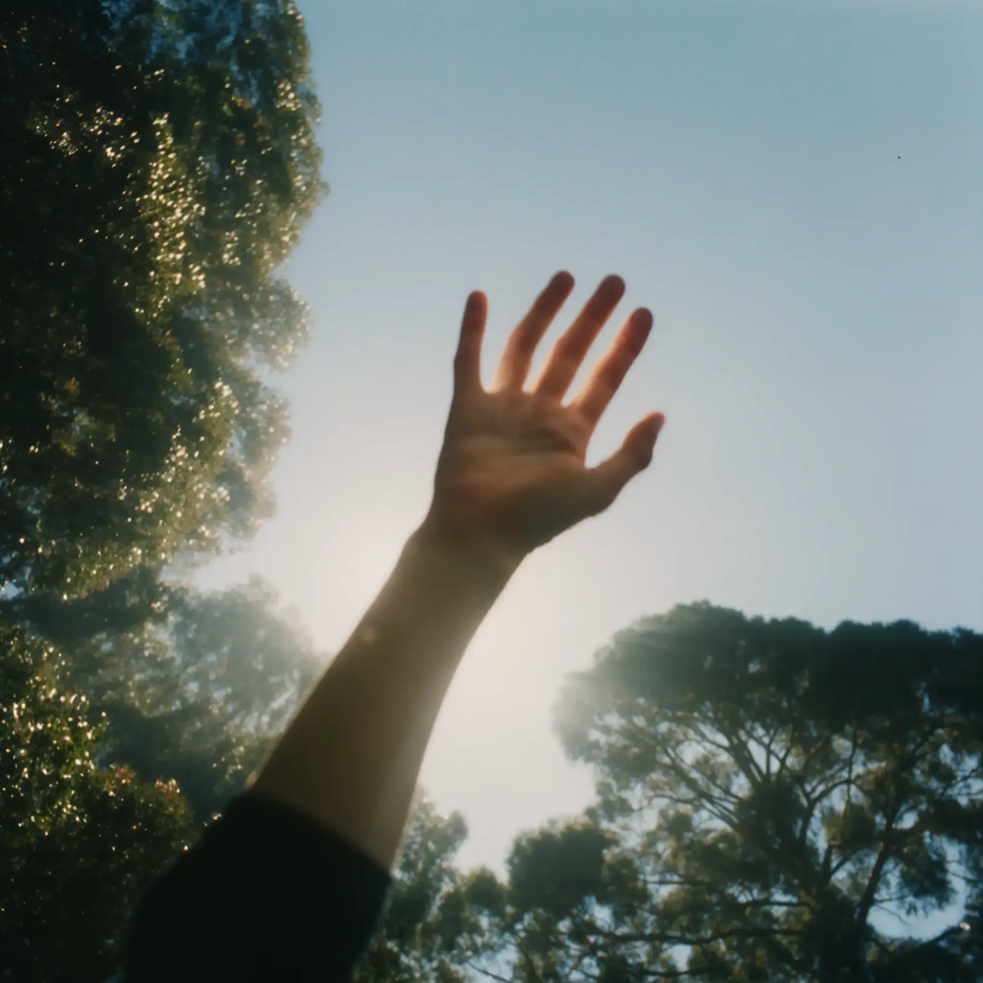 hand reaching in the air